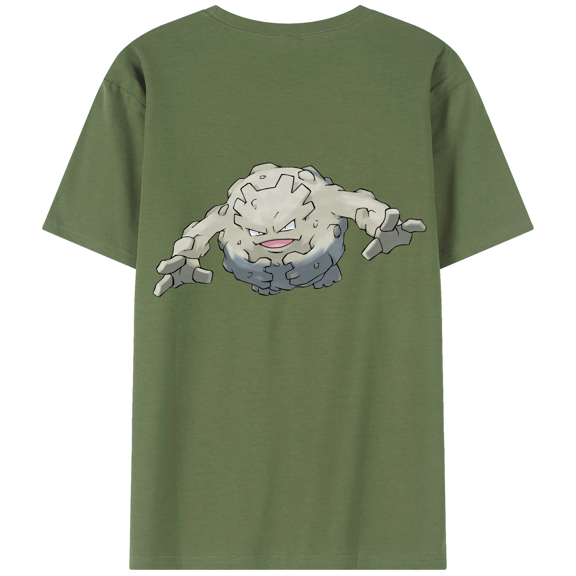 （画像用） ポケットモンスター Pokémon 綿100％ メンズ半袖Tシャツ（バックプリント） 通気性